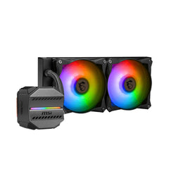 A Photo Of MSI MAG CoreLiquid M240 - High-Performance 240mm Liquid Cooler with ARGB Lighting