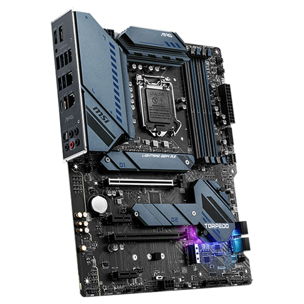 A Photo Of MSI MAG Z590 Torpedo Motherboard - ATX, LGA 1200, Intel Z590 Chipset