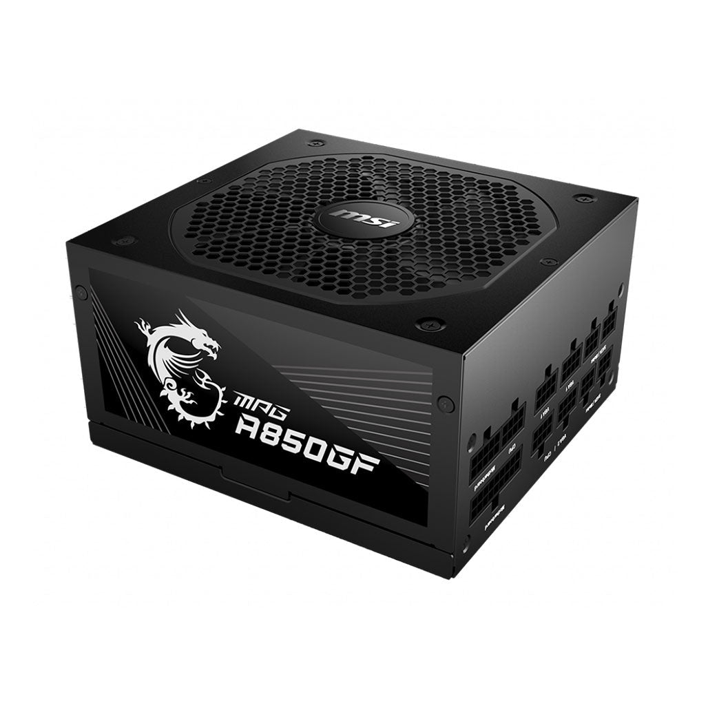 A Photo Of MSI MPG A850GF Power Supply - 850W 80 PLUS Gold Certified, Full Modular Design