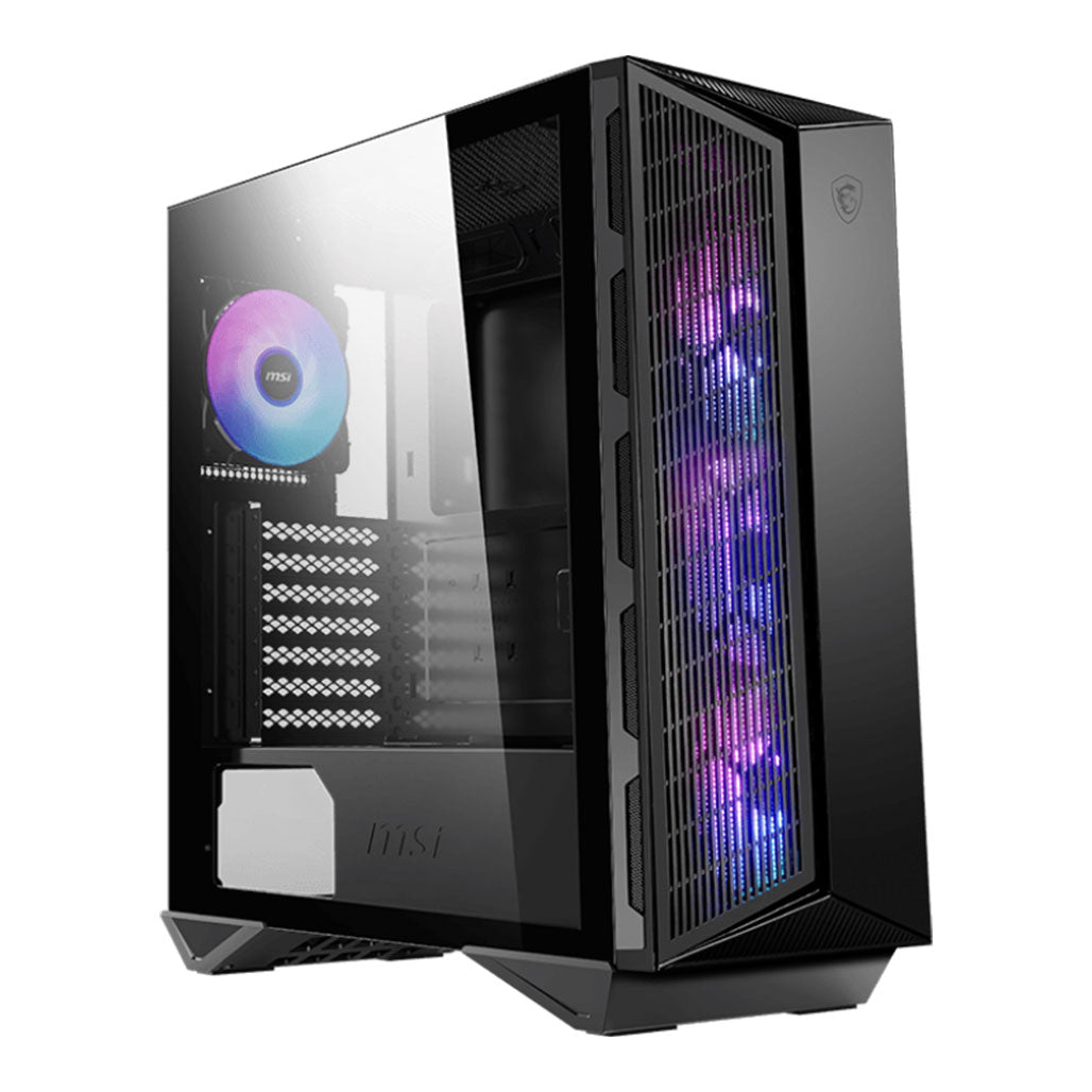 A Photo Of MSI MPG Gungnir 111R - Mid-Tower Gaming Case with ARGB Fans and Tempered Glass