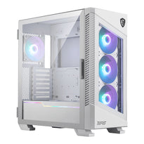MSI MPG Velox 100R White - Mid-Tower Gaming Case with Advanced Airflow and ARGB Lighting