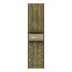 A Photo Of Apple 42mm Nike Sport Loop - Green/Grey, Breathable and Lightweight Band