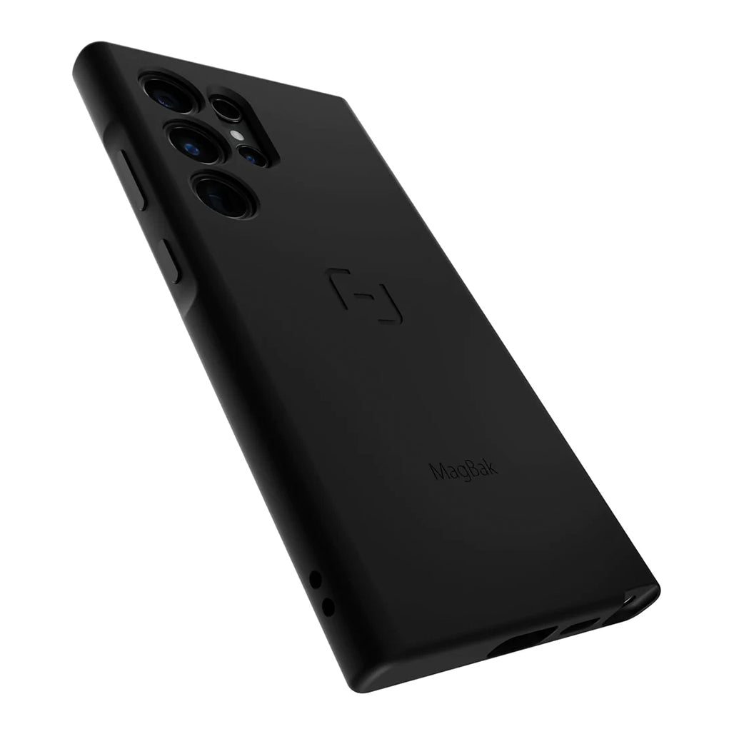 A Photo Of MagBak Case for Samsung Galaxy S24 Ultra - Black | Minimalist Protective & Magnetic Mounting Solution