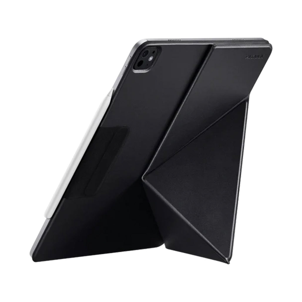A Photo Of Pitaka MagEZ Folio 2 Magnetic Case for iPad Pro 2024 - Ultra Slim, Lightweight, with Magnetic Apple Pencil Holder - Black