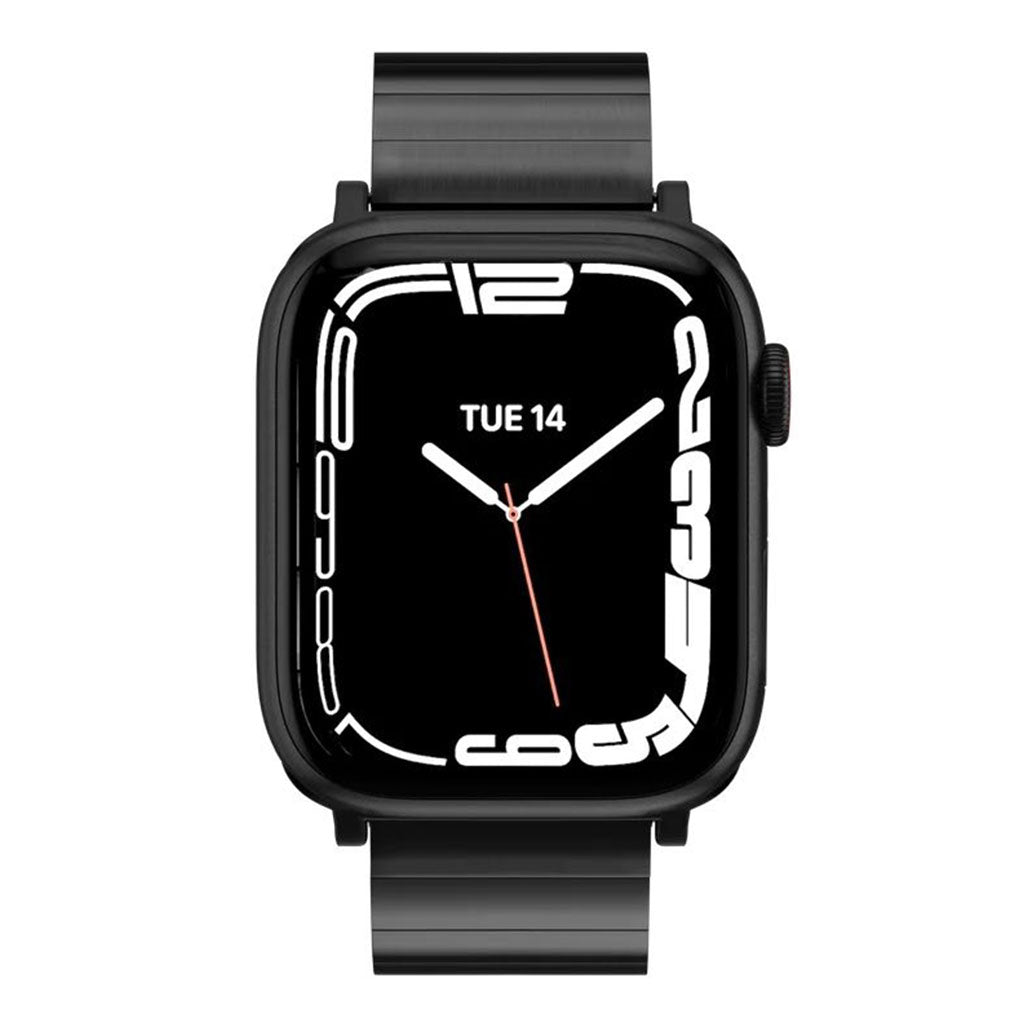 A Photo Of Mageasy Maestro M Magnetic Stainless Steel Band for Apple Watch 38mm/40mm/41mm - Elegant Black Chain Strap