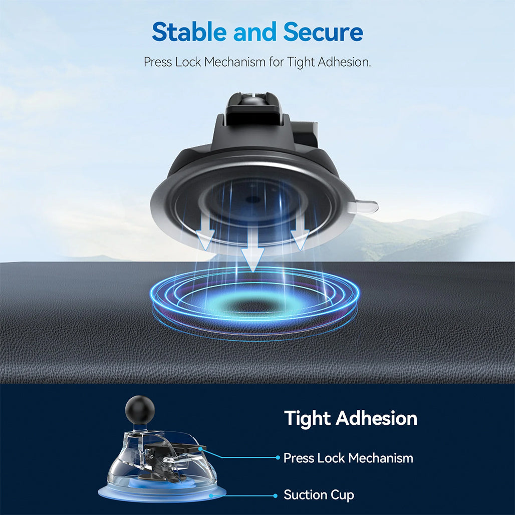 A Photo Of TELESIN Magnetic Suction Car Phone Mount – Stable Car Filming & Navigation