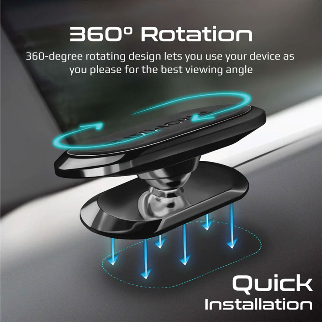 A Photo Of Promate Magnetto-3 360° Anti-Slip Magnetic Mount – Universal Magnetic Phone Holder with Enhanced Stability