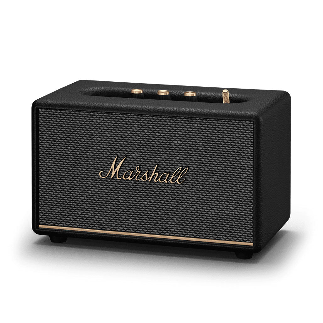 A Photo Of Marshall Acton III Bluetooth Speaker System - 60W RMS, Wide Soundstage, Bluetooth 5.2, Compact Bass-Reflex Design