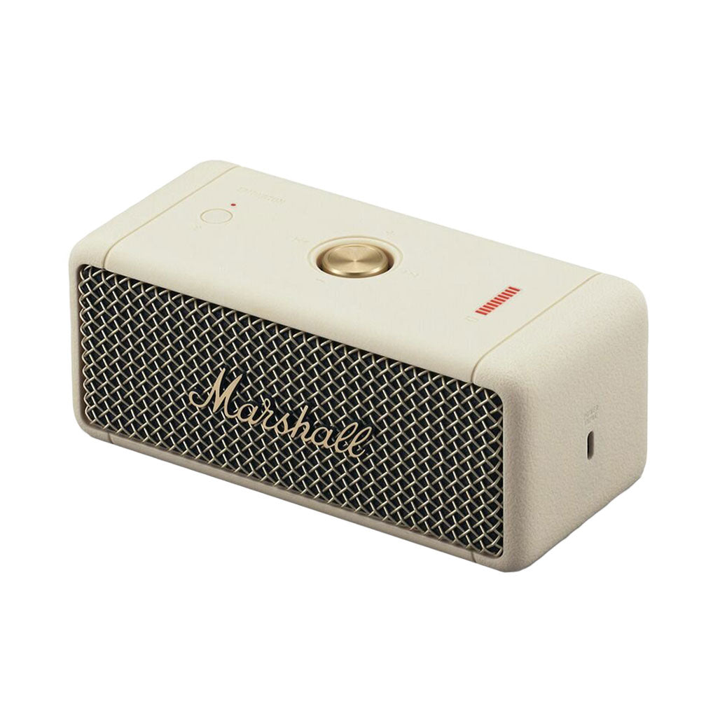 A Photo Of Marshall Emberton Portable Waterproof Wireless Speaker - 20W, IPX7, Bluetooth 5.0, Classic Marshall Design
