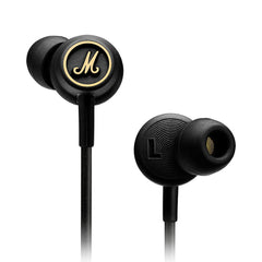 A Photo Of Marshall Mode EQ In-Ear Headphones with Customizable Sound - Black & Brass
