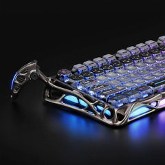 A Photo Of GravaStar Mercury K1 Pro Cyberpunk Edition – 75% Wireless Mechanical Gaming Keyboard with RGB & Tri-Mode Connectivity