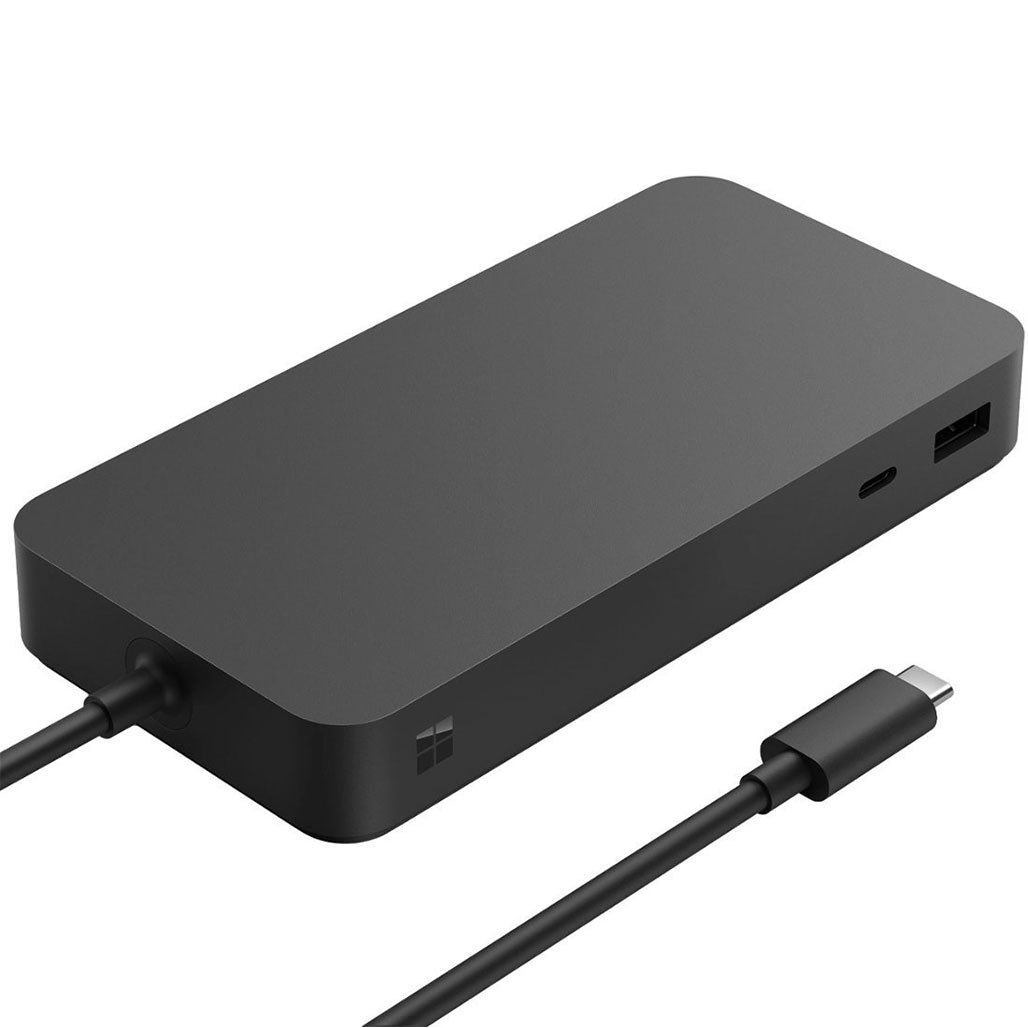 A Photo Of Microsoft Surface Thunderbolt 4 Dock T8H-00001 | Black | High-Speed USB-C Hub & Ethernet Connectivity