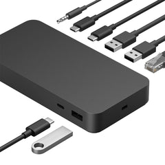 A Photo Of Microsoft Surface Thunderbolt 4 Dock T8H-00001 | Black | High-Speed USB-C Hub & Ethernet Connectivity