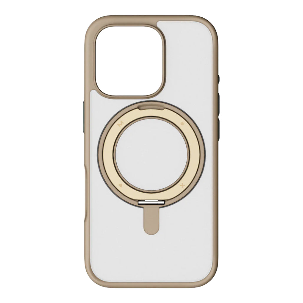 A Photo Of Momax CaseForm Roller for iPhone 16 Pro – MagSafe Case with 360° Protection & Rotatable Ring Stand