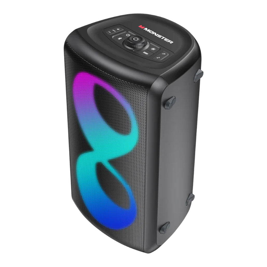 A Photo Of Monster Cycle Bluetooth Party Speaker - 80W, IPX5 Waterproof, RGB Lighting, TWS Stereo | MS22138