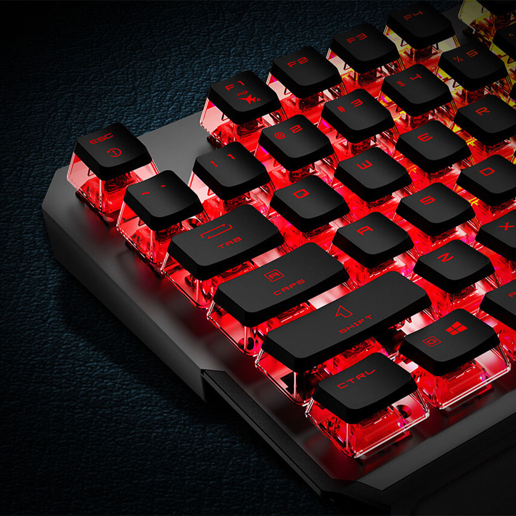 A Photo Of MSI Vigor GK71 Sonic - Full-size Wired Gaming Keyboard with MSI Sonic Red Switches and Enhanced RGB Lighting