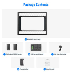 A Photo Of Neewer RGB-A111 RGB Rig Light Stabilizer with Adjustable Hue, Brightness, and Scene Modes