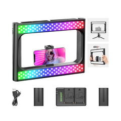 A Photo Of Neewer RGB-A111 RGB Rig Light Stabilizer with Adjustable Hue, Brightness, and Scene Modes