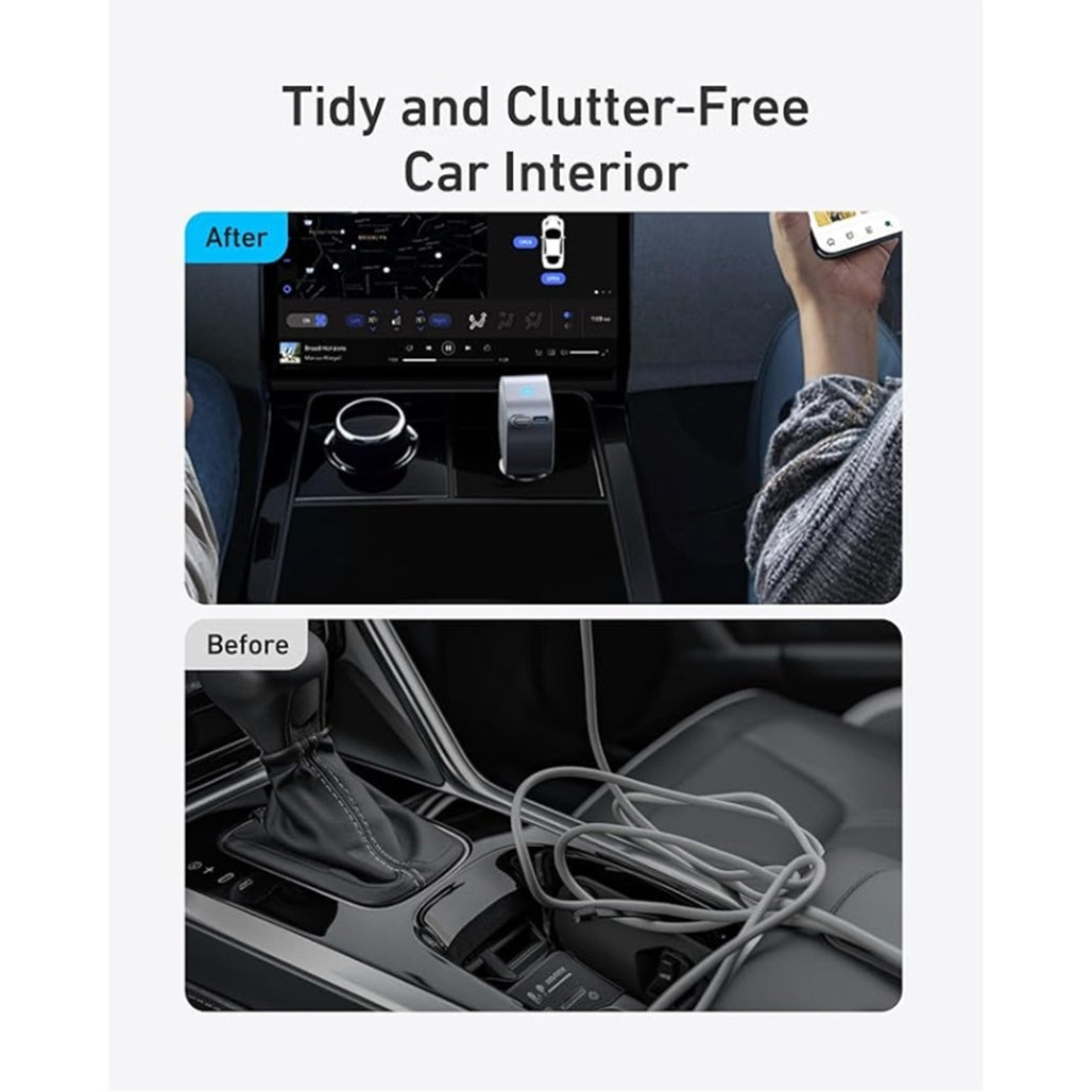 A Photo Of Anker Nano 75W USB-C Car Charger with Built-In Retractable Cable – High-Speed Charging for On-the-Go Power