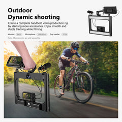 A Photo Of Neewer A111 Bi-Color Ring Light Stabilizer: Adjustable LED Light with Bluetooth Shutter for Smartphone and Camera Rig