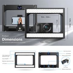 A Photo Of Neewer A111 Bi-Color Ring Light Stabilizer: Adjustable LED Light with Bluetooth Shutter for Smartphone and Camera Rig