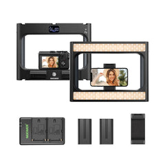 A Photo Of Neewer A111 Bi-Color Ring Light Stabilizer: Adjustable LED Light with Bluetooth Shutter for Smartphone and Camera Rig