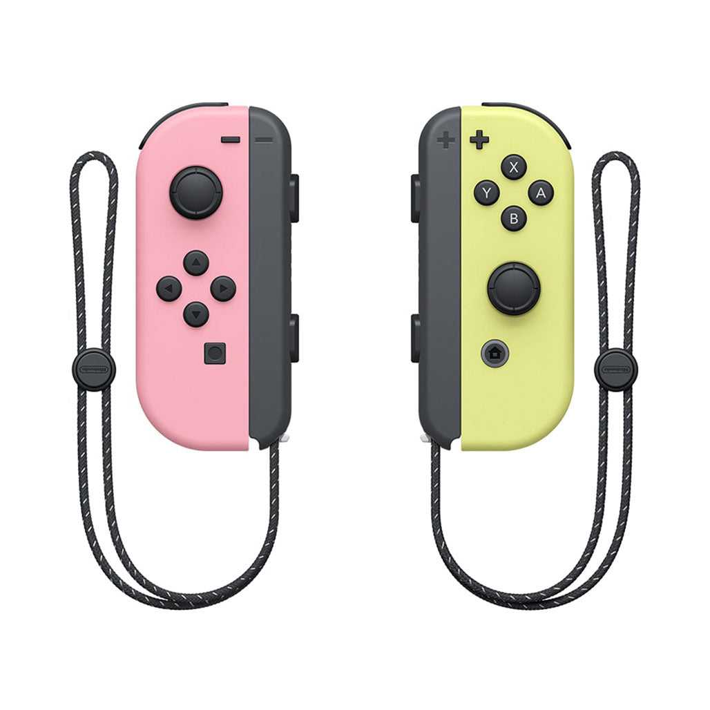 A Photo Of Nintendo Joy-Con (L/R) Pastel Pink and Pastel Yellow Controllers