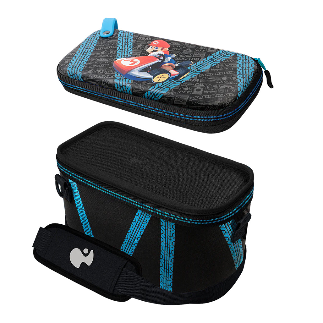 A Photo Of Nintendo Switch Kart Drift Overnight Case GLOW – Officially Licensed, Glows in the Dark, Customizable, Travel-Friendly Case for Nintendo Switch Systems