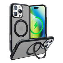 Torras Ostand R Fusion Case with 360° Rotating Stand for iPhone 16 Pro – Military-Grade Protection, Fingerprint & Dust Resistant
