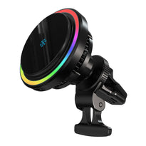 Powerology Qi2 Standard 15W MagSafe Fast Charger for iPhone 15 - Black, Magnetic & Efficient