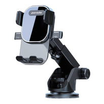 Porodo Adjustable Air Vent Car Mount – Secure One-Hand Operation, 360° Rotation, Strong Adhesive – Black