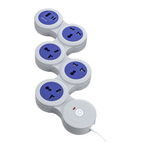 Porodo USB-A and Type-C Multiport Socket Strip with UK Plug – 2500W, 20W PD Fast Charging, 1.8M Cable, Universal Sockets, Over-Heat Protection