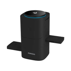 A Photo Of Porodo Auto Rotate & Slide Qi2 MagSafe Charging - Black