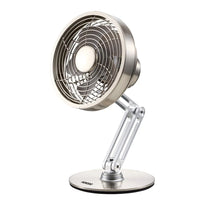 Porodo Lifestyle Metal Desk Fan - Gray | Compact, Rechargeable, and Adjustable Cooling Solution