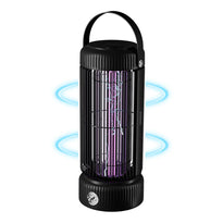 Porodo Lifestyle Portable Mosquito Zapper | UV LED Bug Trap | 2000mAh Rechargeable Battery | Chemical-Free & Efficient Pest Control | Black