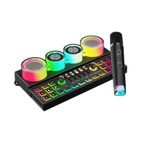 Porodo Soundtec Audiolink Multi-Platform Bluetooth Audio Mixer and Dual-Channel Speaker - Black