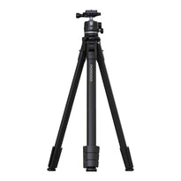 Porodo Ultra-Light Aluminum Tripod - Black | Portable, Durable, 360° Rotation, 10kg Load Capacity