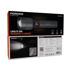 A Photo Of Porodo Lifestyle Lumalite 1200 Rechargeable Flashlight
