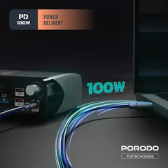 A Photo Of Porodo PowerGate Smart Charging Station 252W