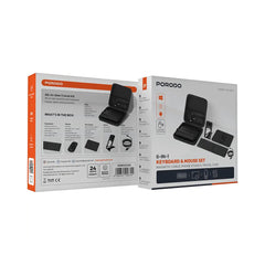A Photo Of Porodo 6-In-1 Keyboard & Mouse Set - Black