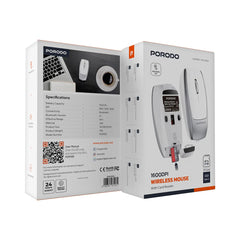 A Photo Of Porodo 1600DPI Wireless Mouse with Card Reader