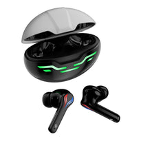 Porodo PDX420 Ultra Low-Latency Gaming Earbuds – ENS Noise Reduction, 5-Hour Playtime, RGB Lighting – Black