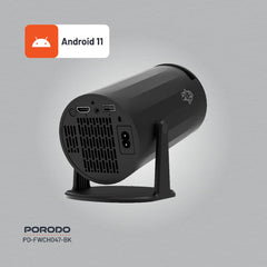A Photo Of Porodo Gaming Projector with Wireless Controllers - Black | 130