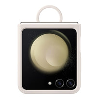 Samsung Galaxy Z Flip5 Silicone Case with Ring, Cream EF-PF731TUEGUS | Eco-Friendly, Stylish Protection