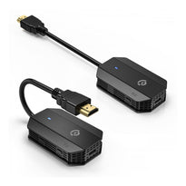 Powerology Wireless HDMI Mirroring Adapter with USB-C Cable - Full HD 1080P, Black