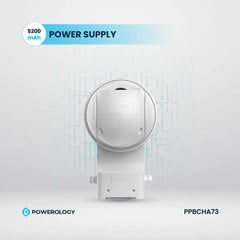 A Photo Of Powerology Built-In Solar Pan & Tilt Outdoor Camera – High-Resolution, Eco-Friendly Security Solution
