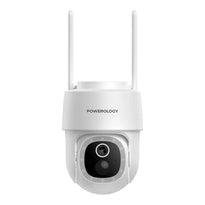Powerology Built-In Solar Pan & Tilt Outdoor Camera – High-Resolution, Eco-Friendly Security Solution