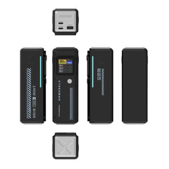 A Photo Of Powerology 27000mAh 140W PD Smart Display Power Bank – USB-C & USB-A Ports, Fast Laptop Charging, Compact Travel Battery Pack – Black