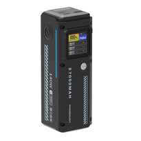 Powerology 27000mAh 140W PD Smart Display Power Bank – USB-C & USB-A Ports, Fast Laptop Charging, Compact Travel Battery Pack – Black