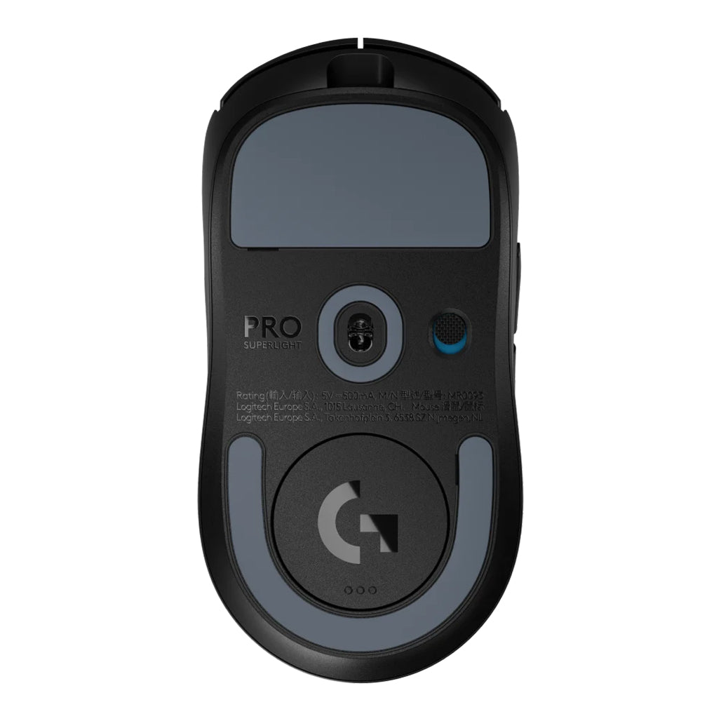 A Photo Of Logitech PRO X SUPERLIGHT 2 LIGHTSPEED Wireless Gaming Mouse - Black - HERO 2 Sensor, 60g, Hybrid Lightforce Switches - 910-006630